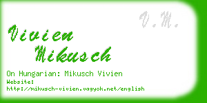 vivien mikusch business card